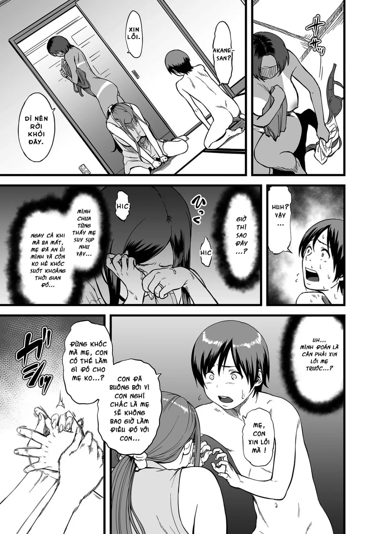 HentaiVN.net - Ảnh 4 - Tôi sống một mình với mẹ kế...(Gibo to Futari de Kurashitara) [When I Live Alone with My Stepmother] - Chap 3
