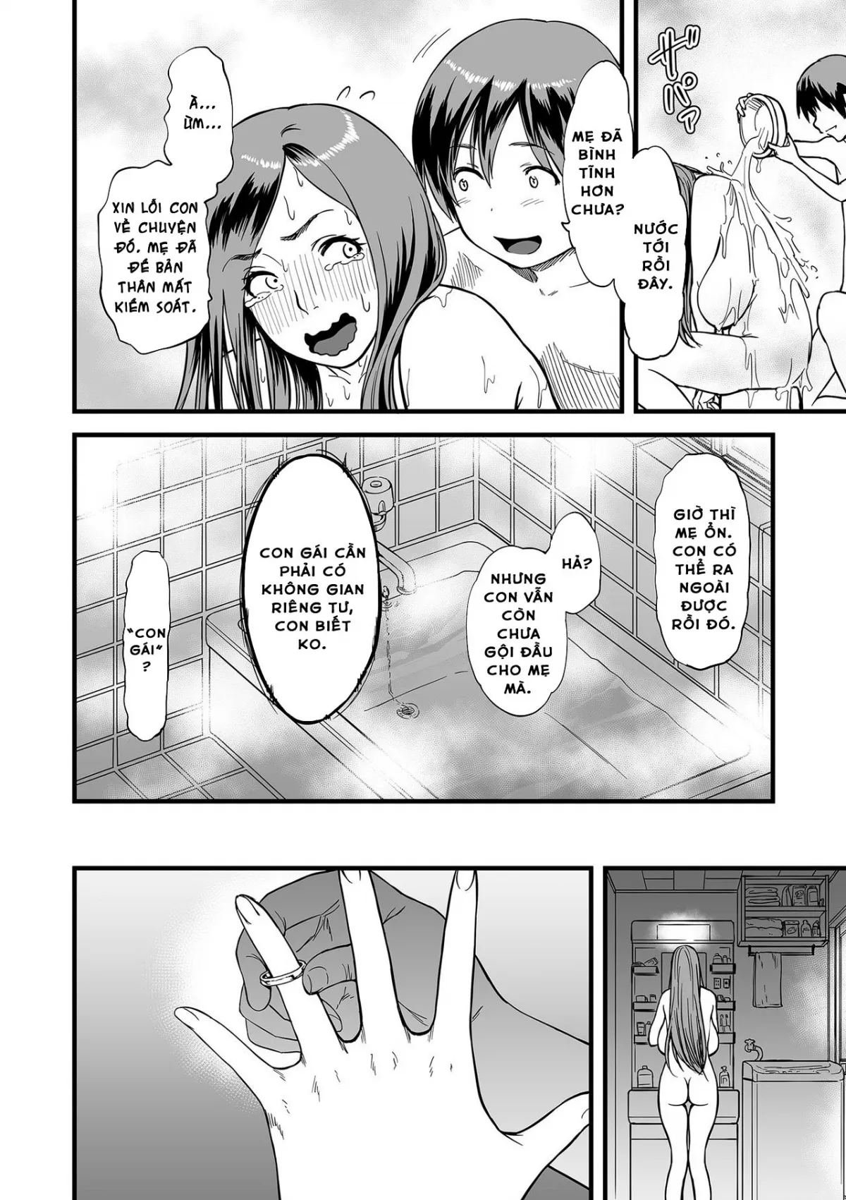 HentaiVN.net - Ảnh 7 - Tôi sống một mình với mẹ kế...(Gibo to Futari de Kurashitara) [When I Live Alone with My Stepmother] - Chap 3