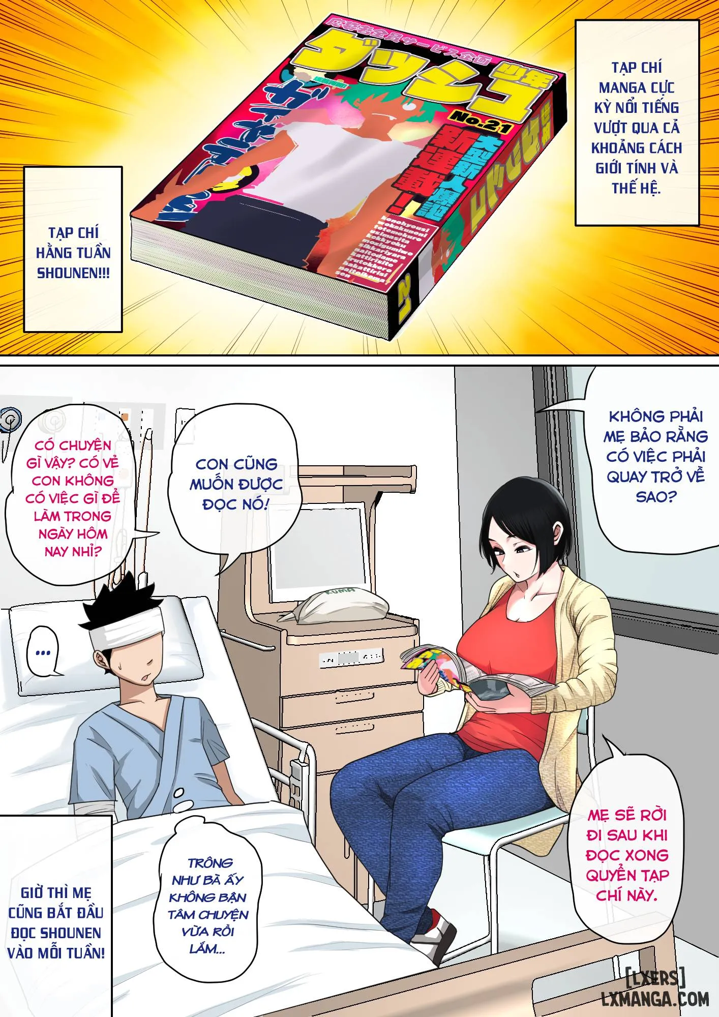 HentaiVN.net - Ảnh 22 - Được mẹ cưng chiều trên giường bệnh... [Nyuuin-chuu no Muramura wa Okaa-san de...; 入院中のムラムラはお母さんで...; Mom Looks After Me In The Hospital...] - Chapter 1