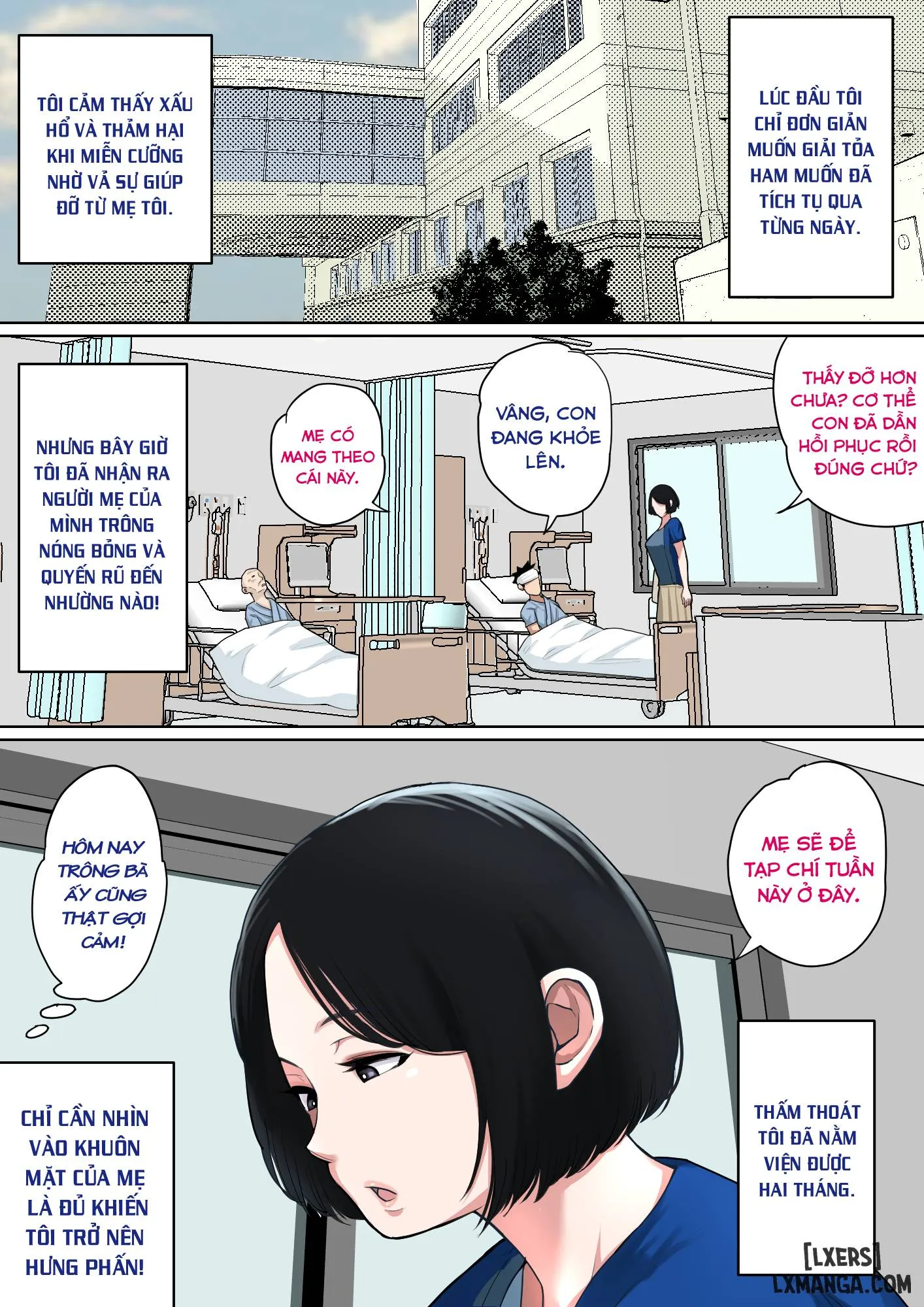 HentaiVN.net - Ảnh 24 - Được mẹ cưng chiều trên giường bệnh... [Nyuuin-chuu no Muramura wa Okaa-san de...; 入院中のムラムラはお母さんで...; Mom Looks After Me In The Hospital...] - Chapter 1