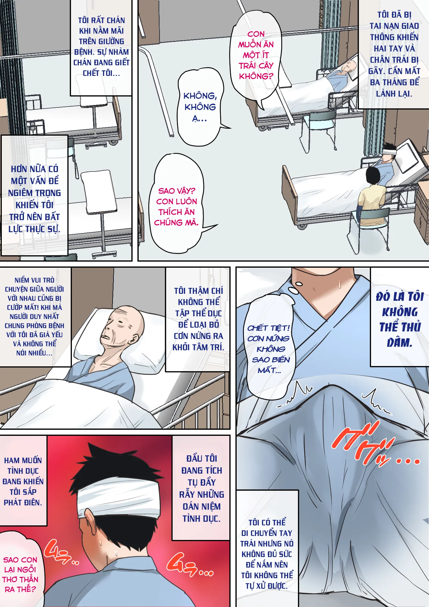 HentaiVN.net - Ảnh 3 - Được mẹ cưng chiều trên giường bệnh... [Nyuuin-chuu no Muramura wa Okaa-san de...; 入院中のムラムラはお母さんで...; Mom Looks After Me In The Hospital...] - Phần 1 - Chap 1