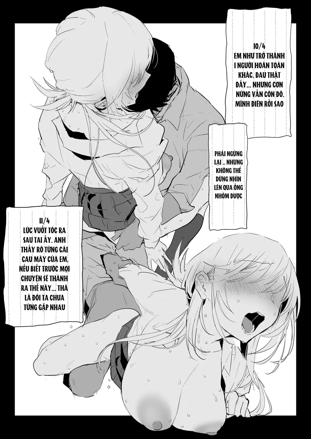 HentaiVN.net - Ảnh 51 - NTR – Koharu mới cưới chồng - Oneshot