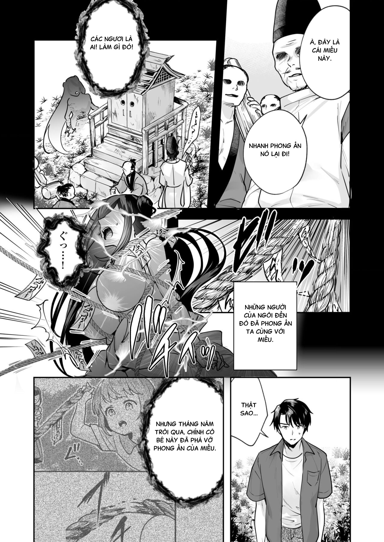 HentaiVN.net - Ảnh 18 - Shimai to no Maguwai -Hokora ni Kakusareta Himitsu - Chap 4