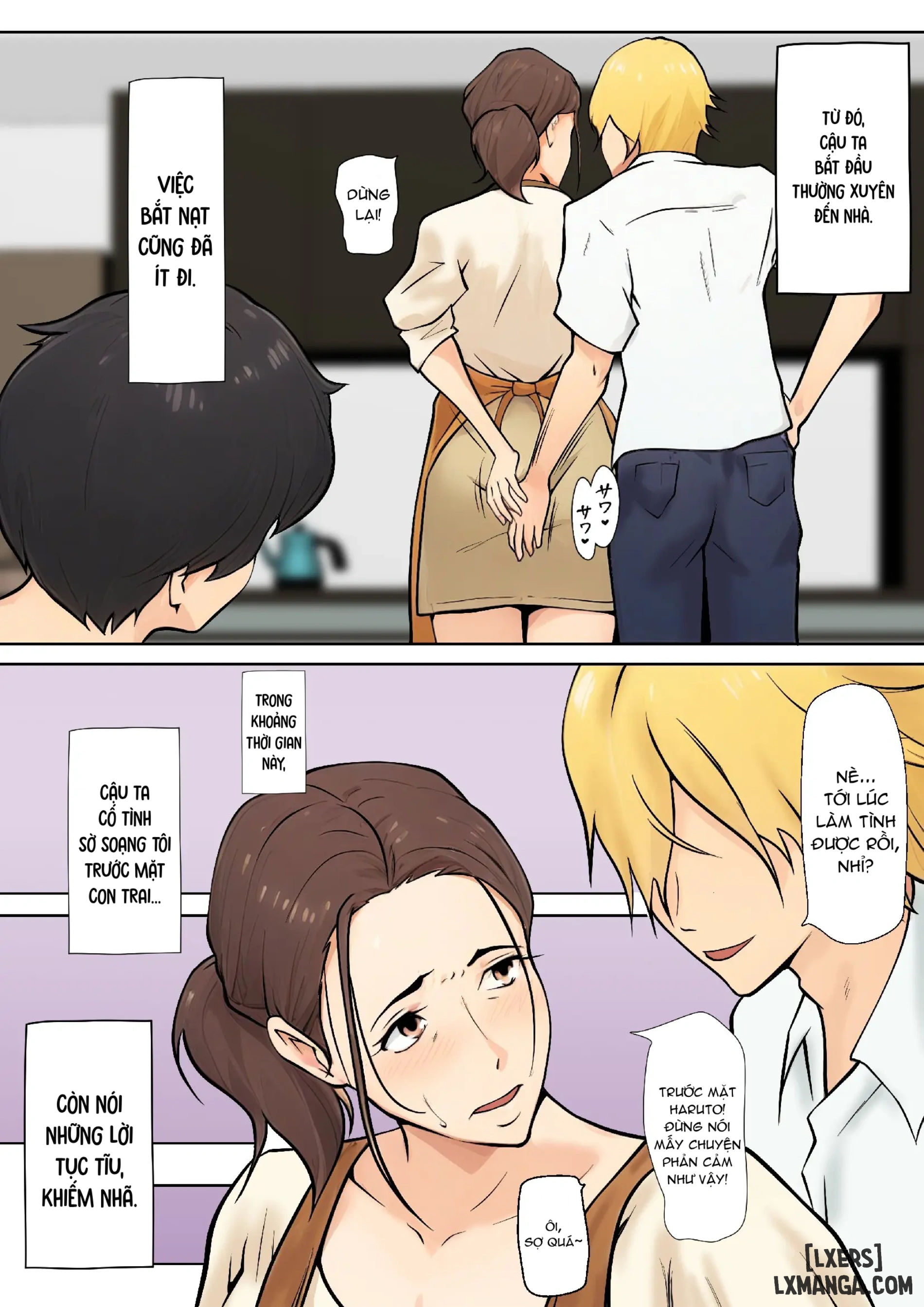 HentaiVN.net - Ảnh 12 - Musuko no Tomodachi to no Giji Renai - Chapter 1