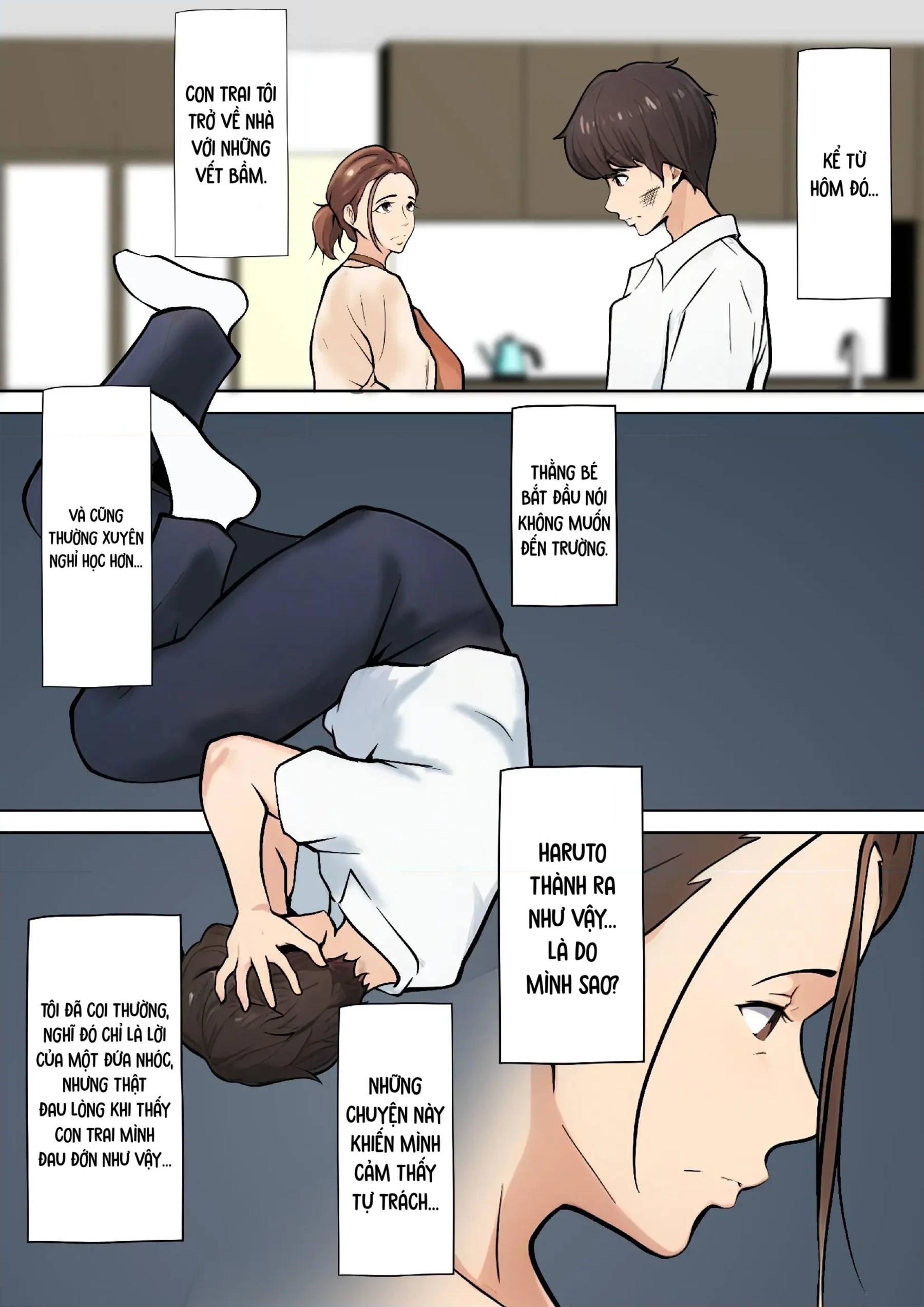 HentaiVN.net - Ảnh 11 - Musuko no Tomodachi to no Giji Renai - Oneshot