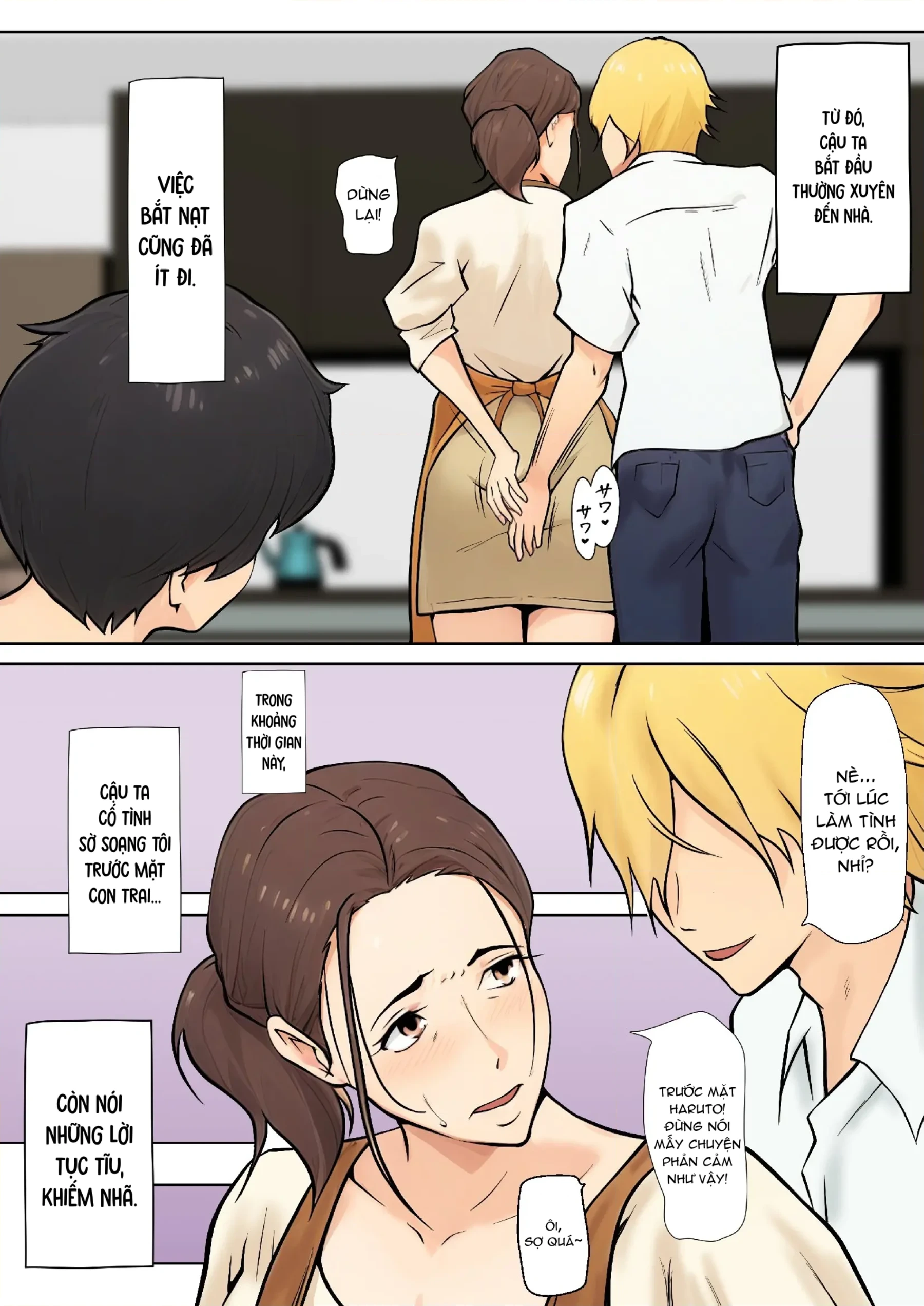HentaiVN.net - Ảnh 14 - Musuko no Tomodachi to no Giji Renai - Oneshot