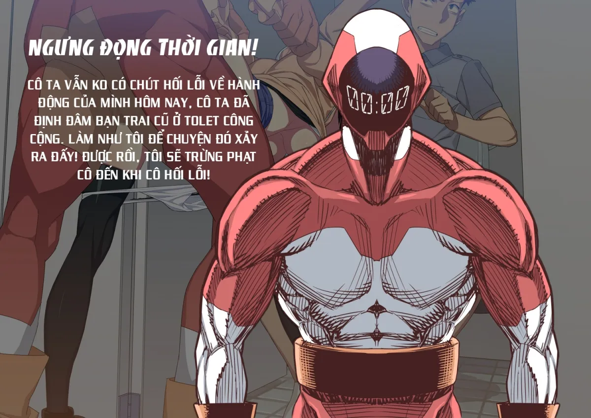 HentaiVN.net - Ảnh 9 - Siêu nhân thời gian. [Stopman The Iron-Fist Of Justice] - Chap 2