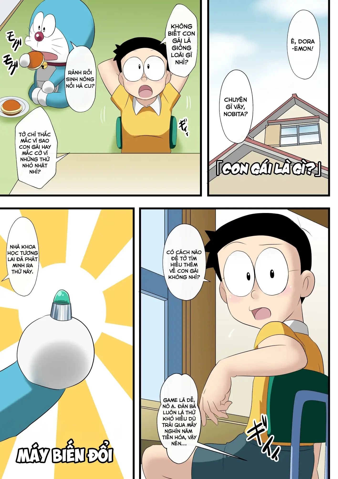HentaiVN.net - Ảnh 4 - IF- Siêu phẩm Doraemon [Doraemon 210] - IF 6: Cùng tìm hiểu về con gái nào