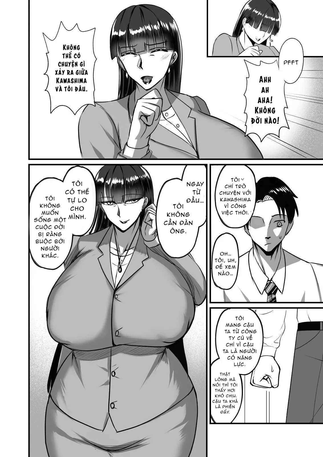 HentaiVN.net - Ảnh 9 - Jishou Otoko Irazu no Onna Joushi ga Ore o Okazu ni Shiteita Node - Oneshot