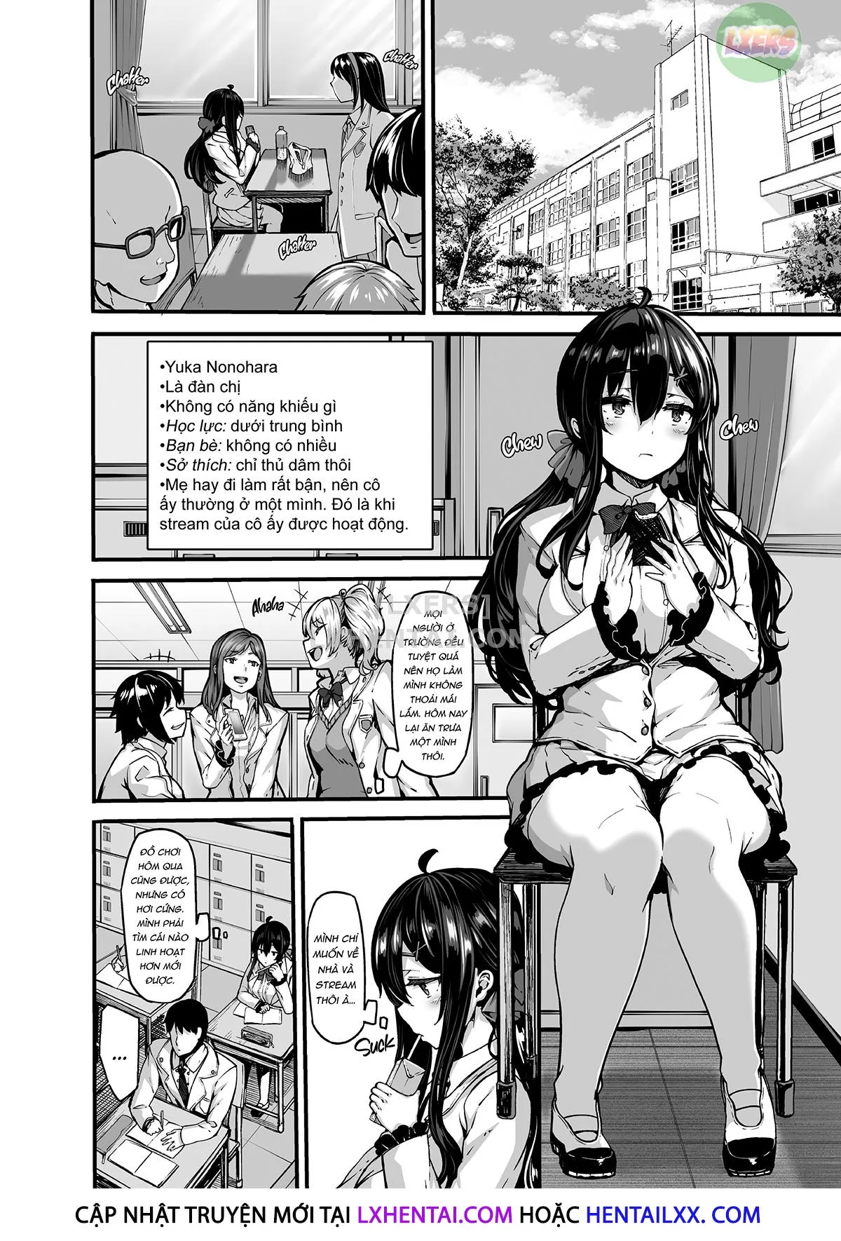 HentaiVN.net - Ảnh 11 - Nonohara Yuzuka No Himitsu No Haishin - Chap 1