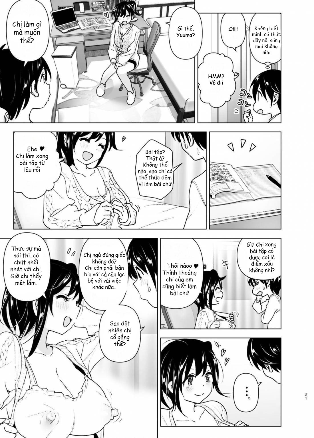 HentaiVN.net - Ảnh 20 - Tình nghĩa cảm động của hai chị em [Onei-chan to Guchi o Kiite Ageru Otouto no Hanashi – Tales of Onei-chan Oto-to (1)] - Oneshot