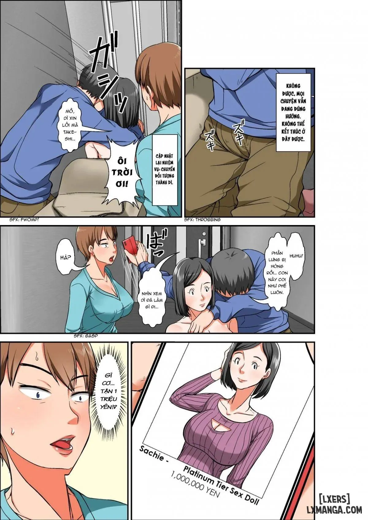 HentaiVN.net - Ảnh 12 - Mẹ và dì [Musuko ni Dakareru Chou Binkan Taishitsu no Hahaoya to Oba;Musuko no Kyokon no Toriko ni Natte Shimatta Chou Binkan Taishitsu no Okaa-san;Hahaoya to SEX shiyou to shitara cho binkan taishitsu no oba ga wana ni kakatta hanashi] - Chapter 1
