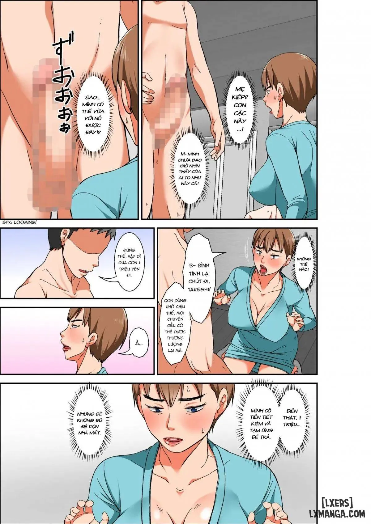 HentaiVN.net - Ảnh 14 - Mẹ và dì [Musuko ni Dakareru Chou Binkan Taishitsu no Hahaoya to Oba;Musuko no Kyokon no Toriko ni Natte Shimatta Chou Binkan Taishitsu no Okaa-san;Hahaoya to SEX shiyou to shitara cho binkan taishitsu no oba ga wana ni kakatta hanashi] - Chapter 1