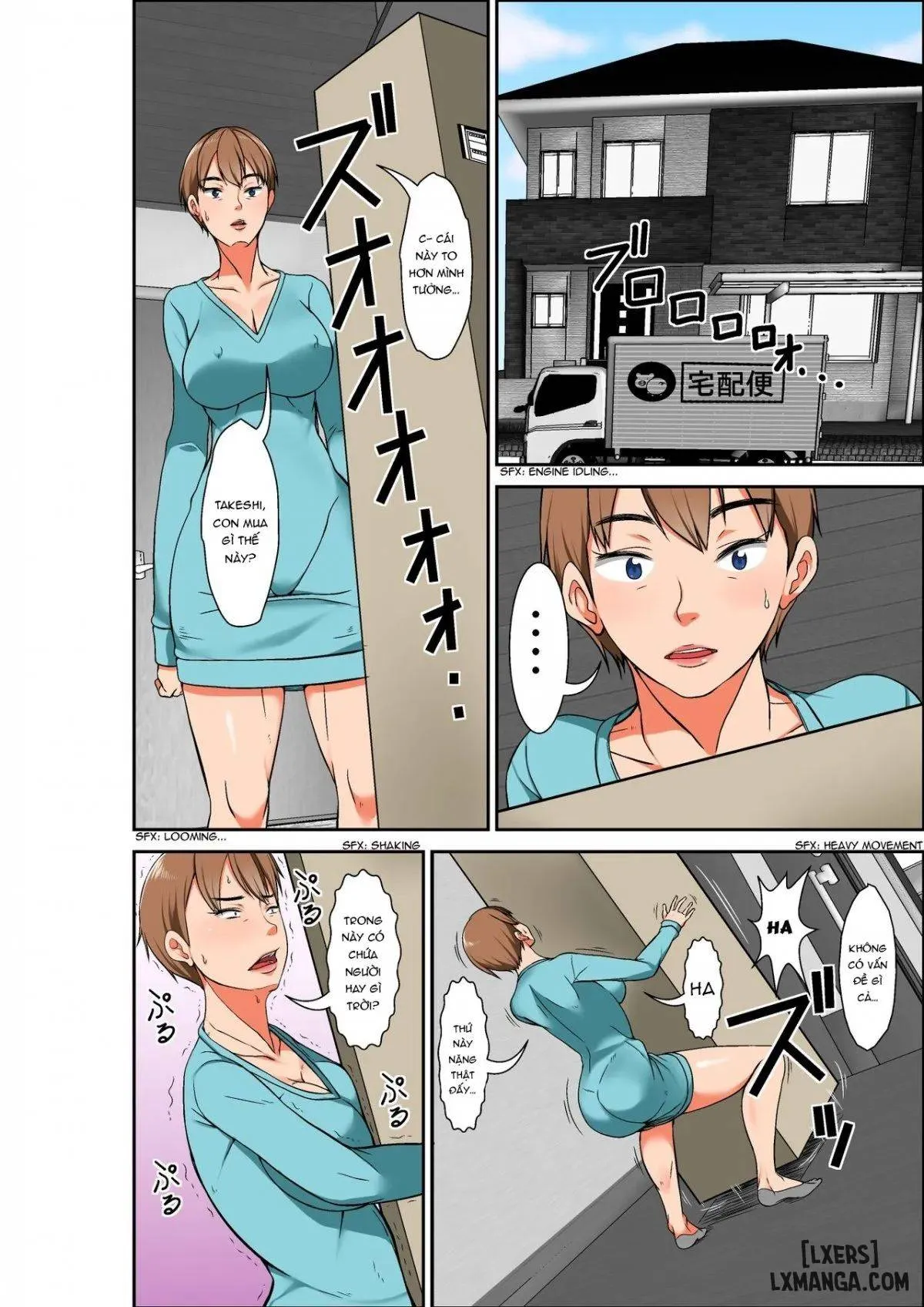 HentaiVN.net - Ảnh 5 - Mẹ và dì [Musuko ni Dakareru Chou Binkan Taishitsu no Hahaoya to Oba;Musuko no Kyokon no Toriko ni Natte Shimatta Chou Binkan Taishitsu no Okaa-san;Hahaoya to SEX shiyou to shitara cho binkan taishitsu no oba ga wana ni kakatta hanashi] - Chapter 1