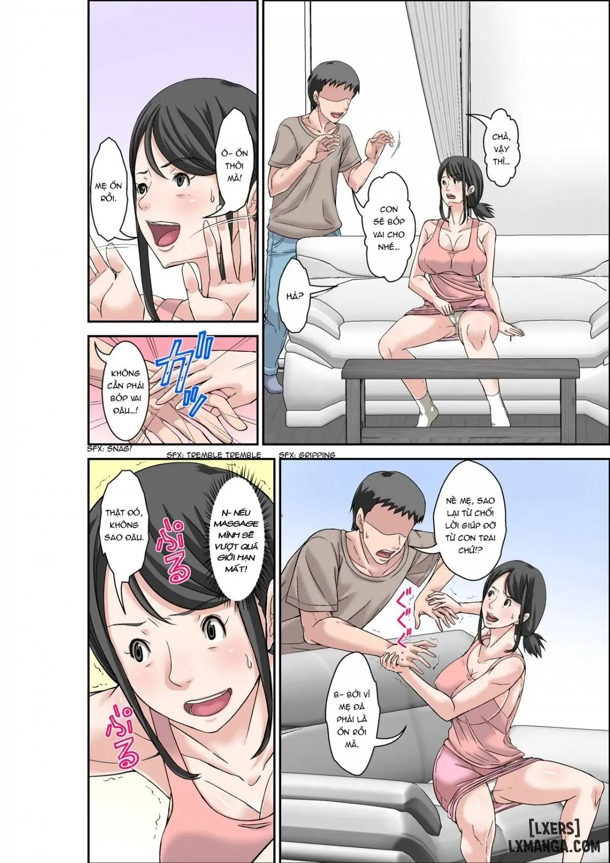 HentaiVN.net - Ảnh 11 - Mẹ và dì [Musuko ni Dakareru Chou Binkan Taishitsu no Hahaoya to Oba;Musuko no Kyokon no Toriko ni Natte Shimatta Chou Binkan Taishitsu no Okaa-san;Hahaoya to SEX shiyou to shitara cho binkan taishitsu no oba ga wana ni kakatta hanashi] - Chapter 2 END