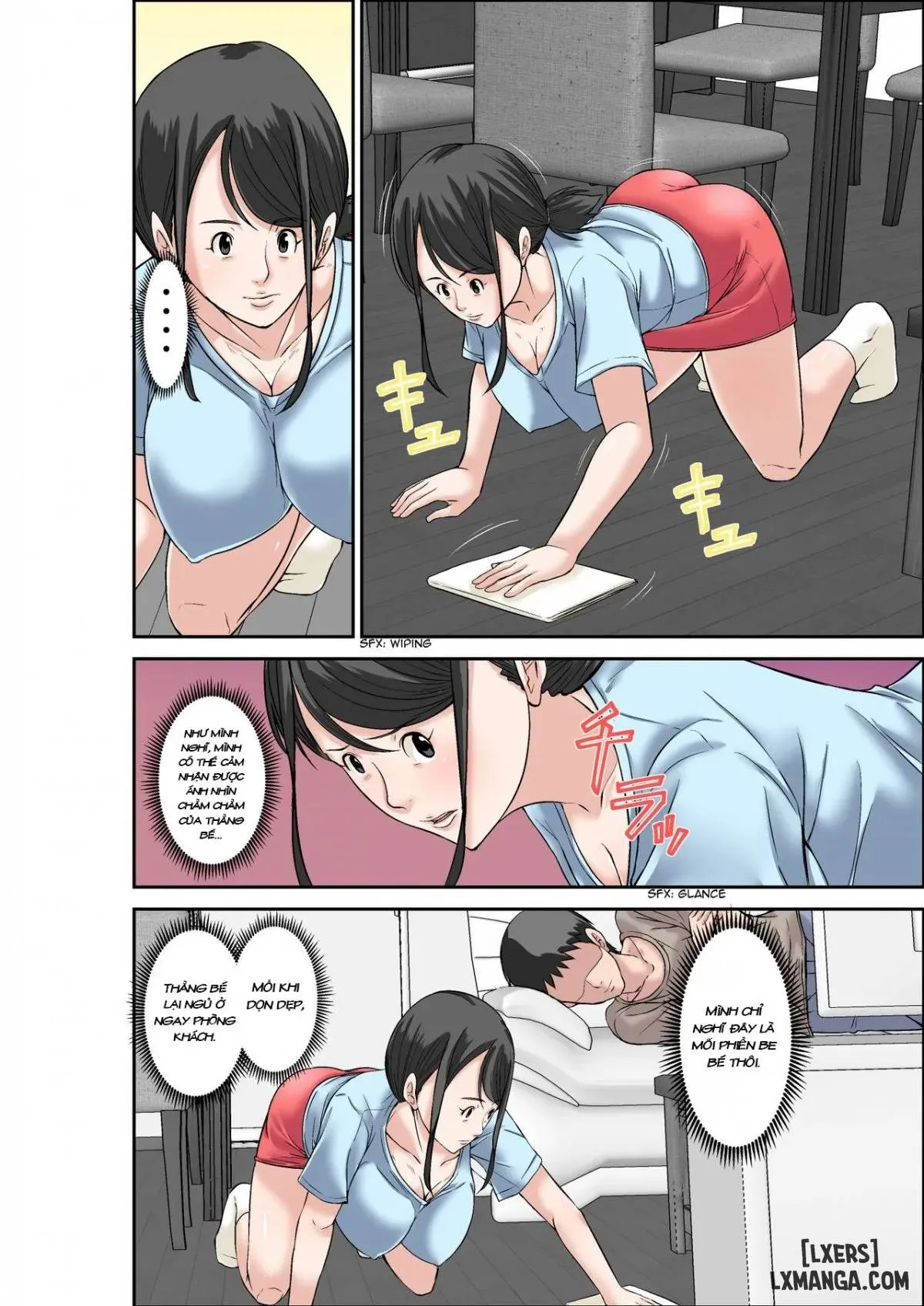 HentaiVN.net - Ảnh 17 - Mẹ và dì [Musuko ni Dakareru Chou Binkan Taishitsu no Hahaoya to Oba;Musuko no Kyokon no Toriko ni Natte Shimatta Chou Binkan Taishitsu no Okaa-san;Hahaoya to SEX shiyou to shitara cho binkan taishitsu no oba ga wana ni kakatta hanashi] - Chapter 2 END