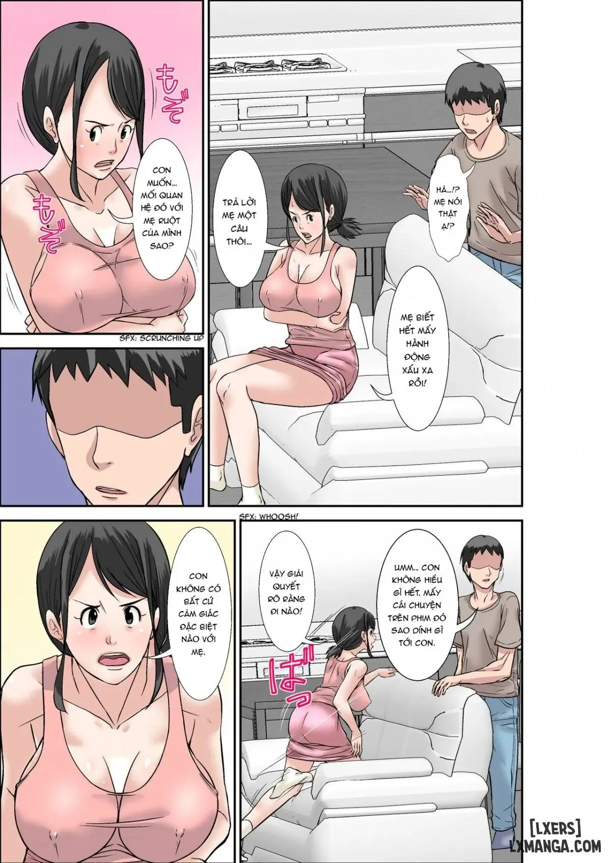 HentaiVN.net - Ảnh 26 - Mẹ và dì [Musuko ni Dakareru Chou Binkan Taishitsu no Hahaoya to Oba;Musuko no Kyokon no Toriko ni Natte Shimatta Chou Binkan Taishitsu no Okaa-san;Hahaoya to SEX shiyou to shitara cho binkan taishitsu no oba ga wana ni kakatta hanashi] - Chapter 2 END