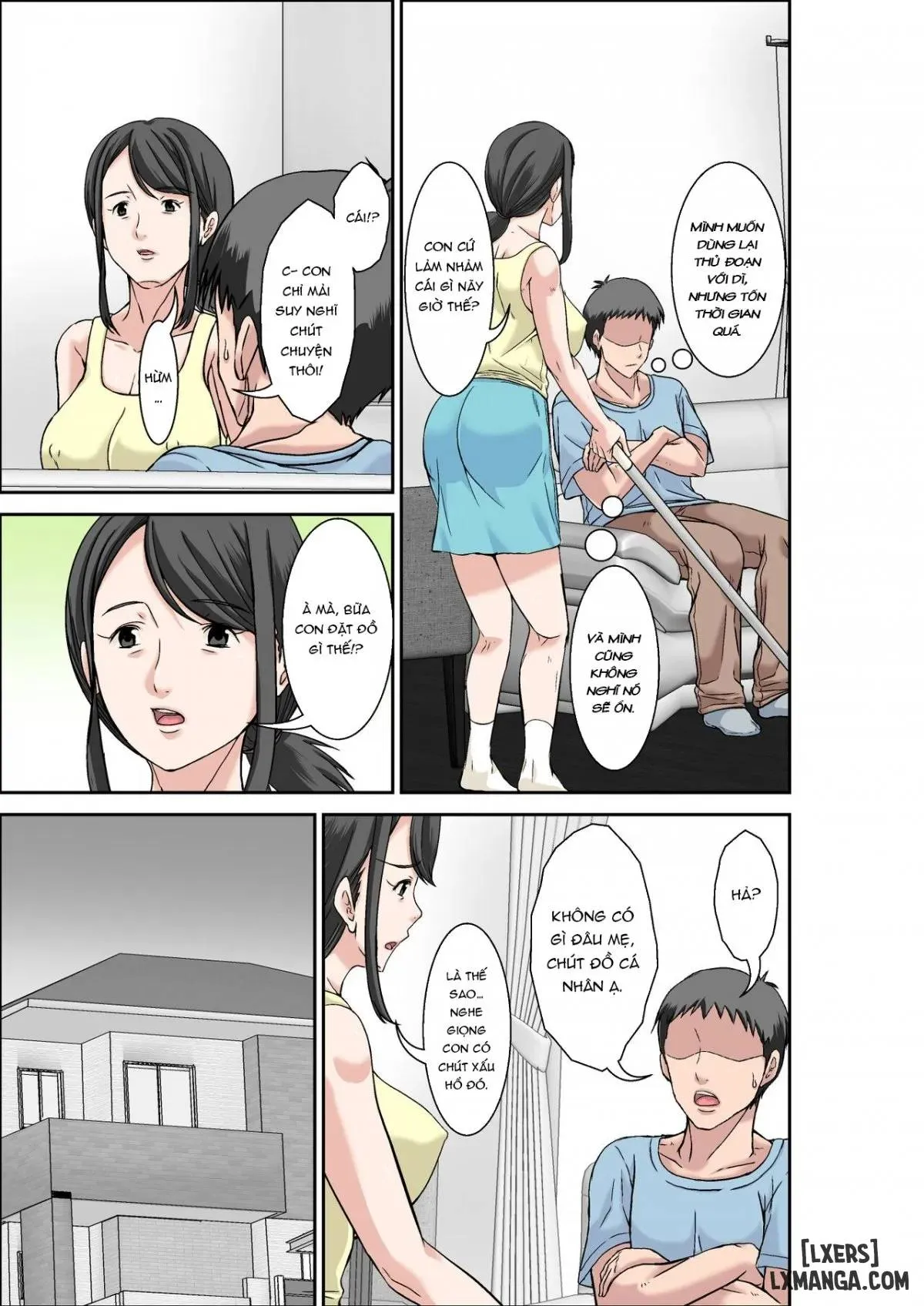 HentaiVN.net - Ảnh 4 - Mẹ và dì [Musuko ni Dakareru Chou Binkan Taishitsu no Hahaoya to Oba;Musuko no Kyokon no Toriko ni Natte Shimatta Chou Binkan Taishitsu no Okaa-san;Hahaoya to SEX shiyou to shitara cho binkan taishitsu no oba ga wana ni kakatta hanashi] - Chapter 2 END