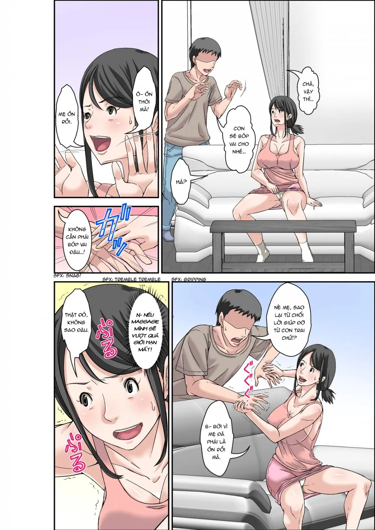HentaiVN.net - Ảnh 11 - Mẹ và dì [Musuko ni Dakareru Chou Binkan Taishitsu no Hahaoya to Oba;Musuko no Kyokon no Toriko ni Natte Shimatta Chou Binkan Taishitsu no Okaa-san;Hahaoya to SEX shiyou to shitara cho binkan taishitsu no oba ga wana ni kakatta hanashi] - Chap 3