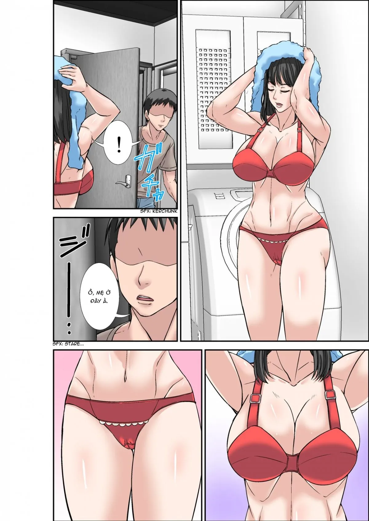HentaiVN.net - Ảnh 19 - Mẹ và dì [Musuko ni Dakareru Chou Binkan Taishitsu no Hahaoya to Oba;Musuko no Kyokon no Toriko ni Natte Shimatta Chou Binkan Taishitsu no Okaa-san;Hahaoya to SEX shiyou to shitara cho binkan taishitsu no oba ga wana ni kakatta hanashi] - Chap 3