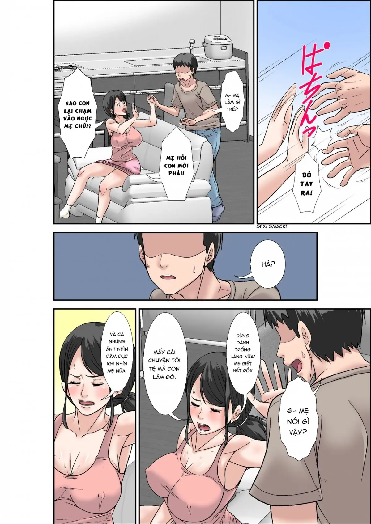 HentaiVN.net - Ảnh 25 - Mẹ và dì [Musuko ni Dakareru Chou Binkan Taishitsu no Hahaoya to Oba;Musuko no Kyokon no Toriko ni Natte Shimatta Chou Binkan Taishitsu no Okaa-san;Hahaoya to SEX shiyou to shitara cho binkan taishitsu no oba ga wana ni kakatta hanashi] - Chap 3