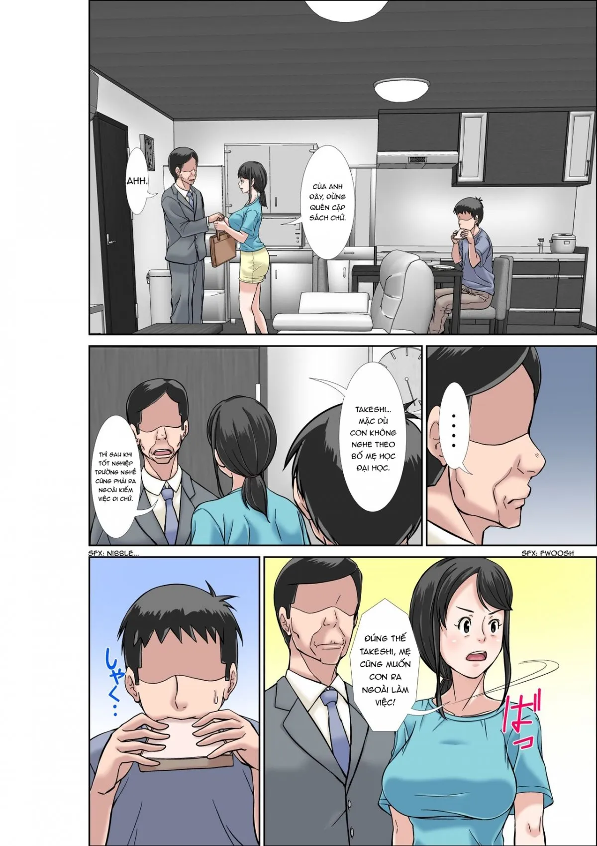 HentaiVN.net - Ảnh 3 - Mẹ và dì [Musuko ni Dakareru Chou Binkan Taishitsu no Hahaoya to Oba;Musuko no Kyokon no Toriko ni Natte Shimatta Chou Binkan Taishitsu no Okaa-san;Hahaoya to SEX shiyou to shitara cho binkan taishitsu no oba ga wana ni kakatta hanashi] - Chap 5