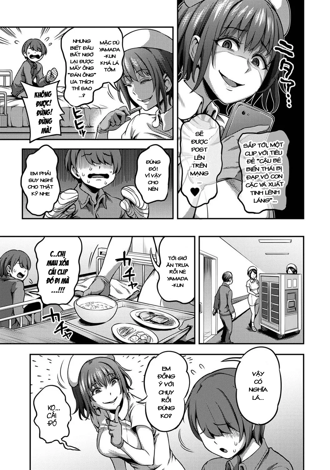 HentaiVN.net - Ảnh 11 - Khu chiết xuất tinh dịch [Sakusei Byoutou ~Seikaku Saiaku no Nurse shika Inai Byouin de Shasei Kanri Seikatsu~ ; Semen Extraction Ward ~Life in a hospital where a nurse with a cruel personality manages your orgasms~] - Kurokawa chap 1