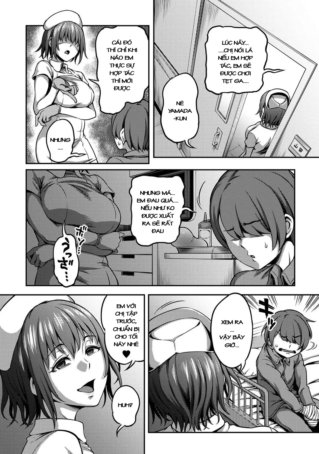 HentaiVN.net - Ảnh 16 - Khu chiết xuất tinh dịch [Sakusei Byoutou ~Seikaku Saiaku no Nurse shika Inai Byouin de Shasei Kanri Seikatsu~ ; Semen Extraction Ward ~Life in a hospital where a nurse with a cruel personality manages your orgasms~] - Kurokawa chap 1