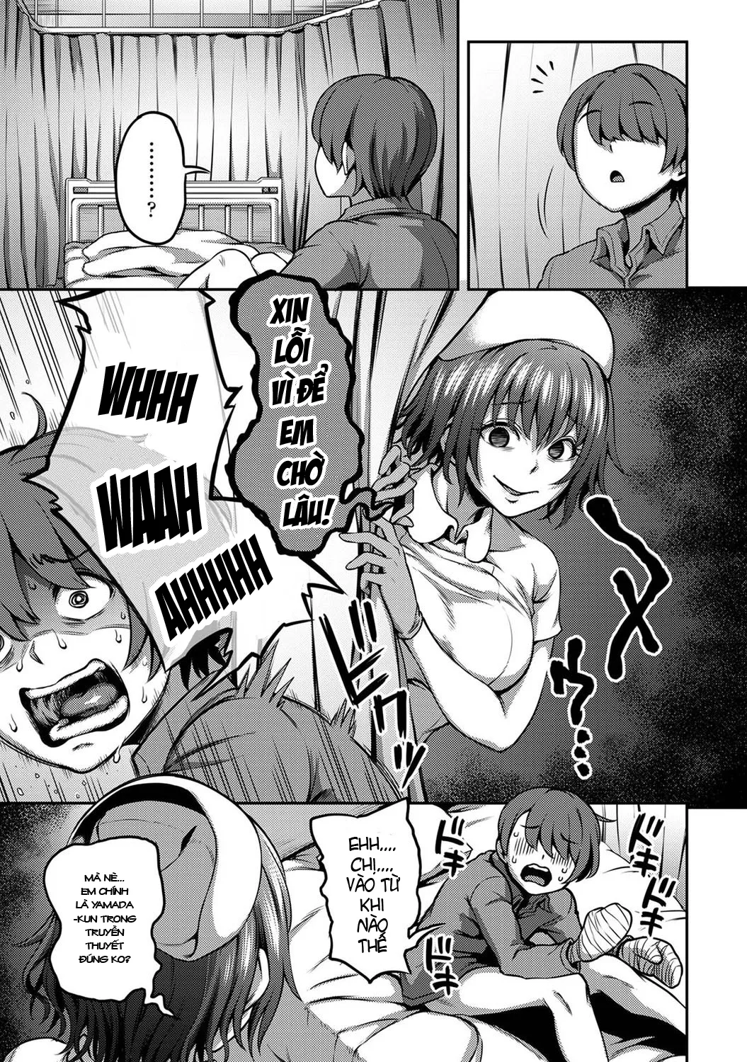 HentaiVN.net - Ảnh 5 - Khu chiết xuất tinh dịch [Sakusei Byoutou ~Seikaku Saiaku no Nurse shika Inai Byouin de Shasei Kanri Seikatsu~ ; Semen Extraction Ward ~Life in a hospital where a nurse with a cruel personality manages your orgasms~] - Kurokawa chap 1