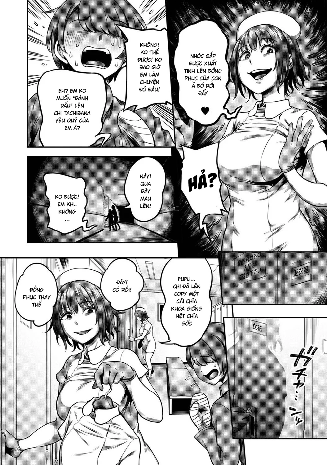 HentaiVN.net - Ảnh 18 - Khu chiết xuất tinh dịch [Sakusei Byoutou ~Seikaku Saiaku no Nurse shika Inai Byouin de Shasei Kanri Seikatsu~ ; Semen Extraction Ward ~Life in a hospital where a nurse with a cruel personality manages your orgasms~] - Kurokawa chap 2