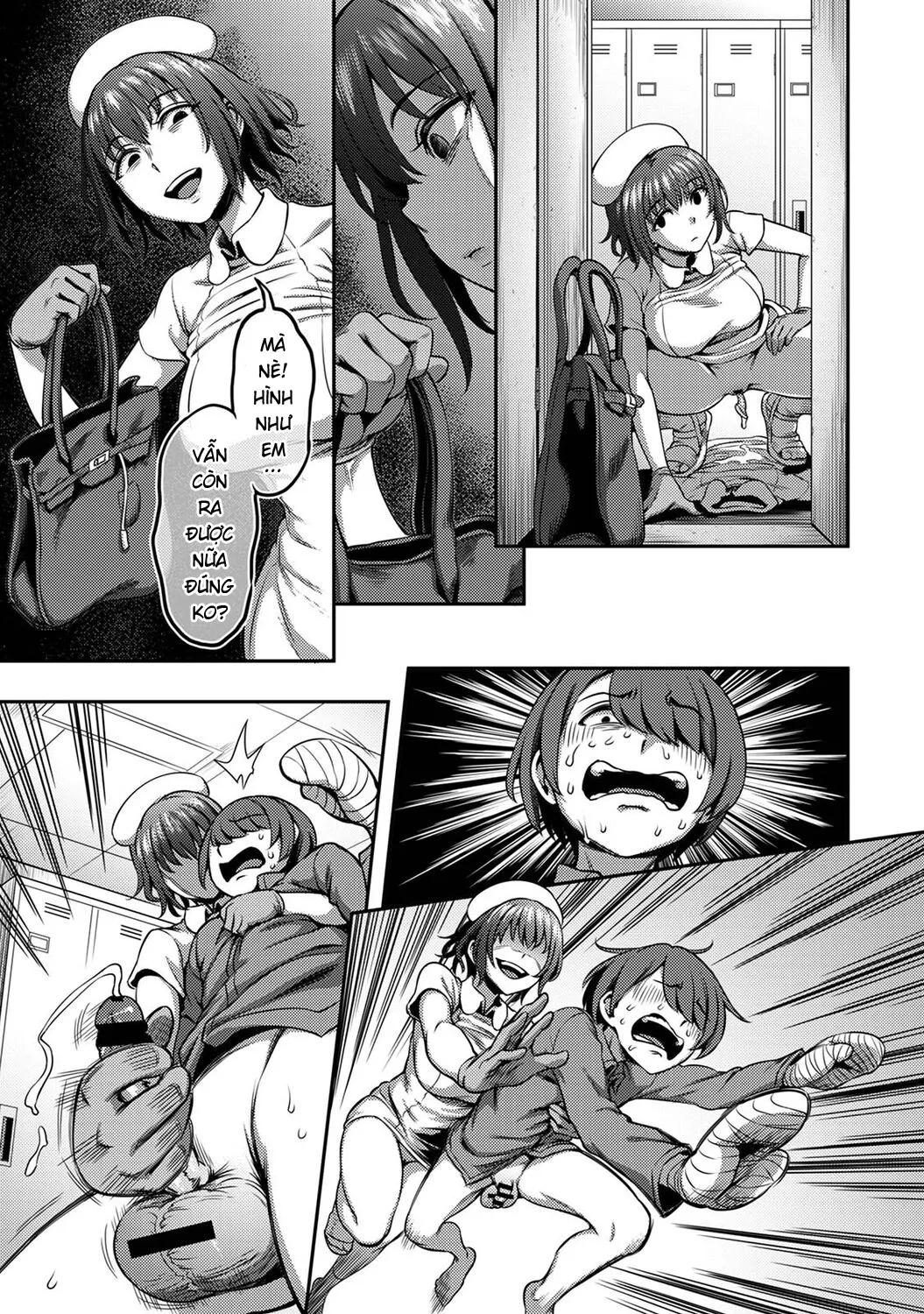 HentaiVN.net - Ảnh 25 - Khu chiết xuất tinh dịch [Sakusei Byoutou ~Seikaku Saiaku no Nurse shika Inai Byouin de Shasei Kanri Seikatsu~ ; Semen Extraction Ward ~Life in a hospital where a nurse with a cruel personality manages your orgasms~] - Kurokawa chap 2
