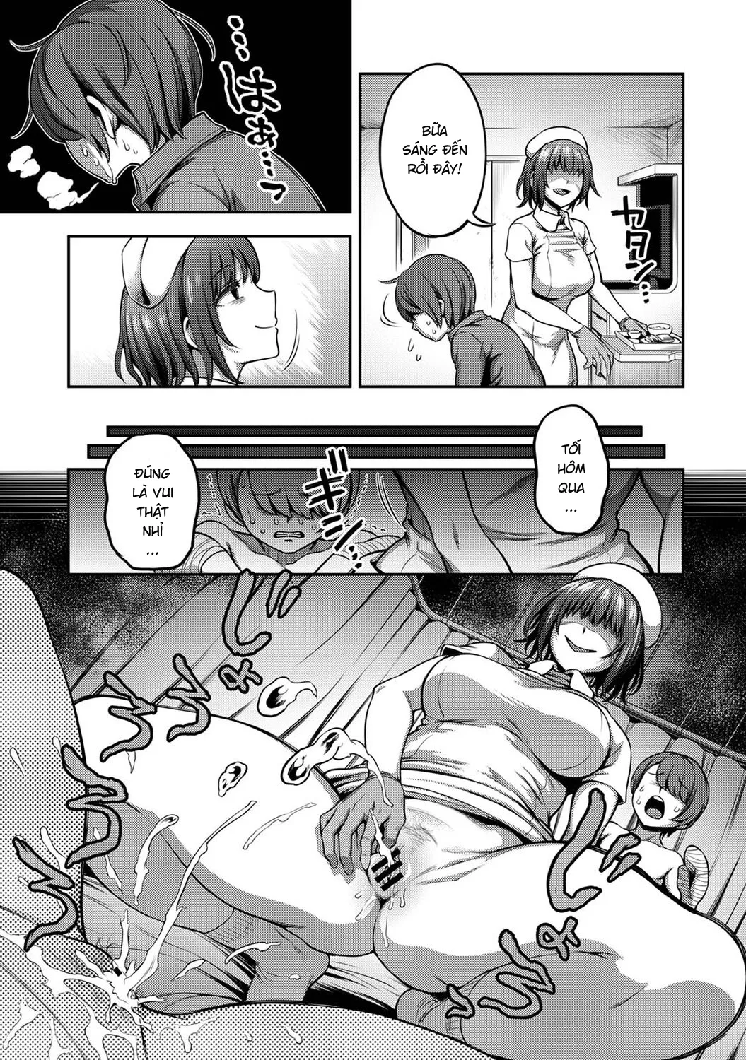 HentaiVN.net - Ảnh 5 - Khu chiết xuất tinh dịch [Sakusei Byoutou ~Seikaku Saiaku no Nurse shika Inai Byouin de Shasei Kanri Seikatsu~ ; Semen Extraction Ward ~Life in a hospital where a nurse with a cruel personality manages your orgasms~] - Kurokawa chap 2