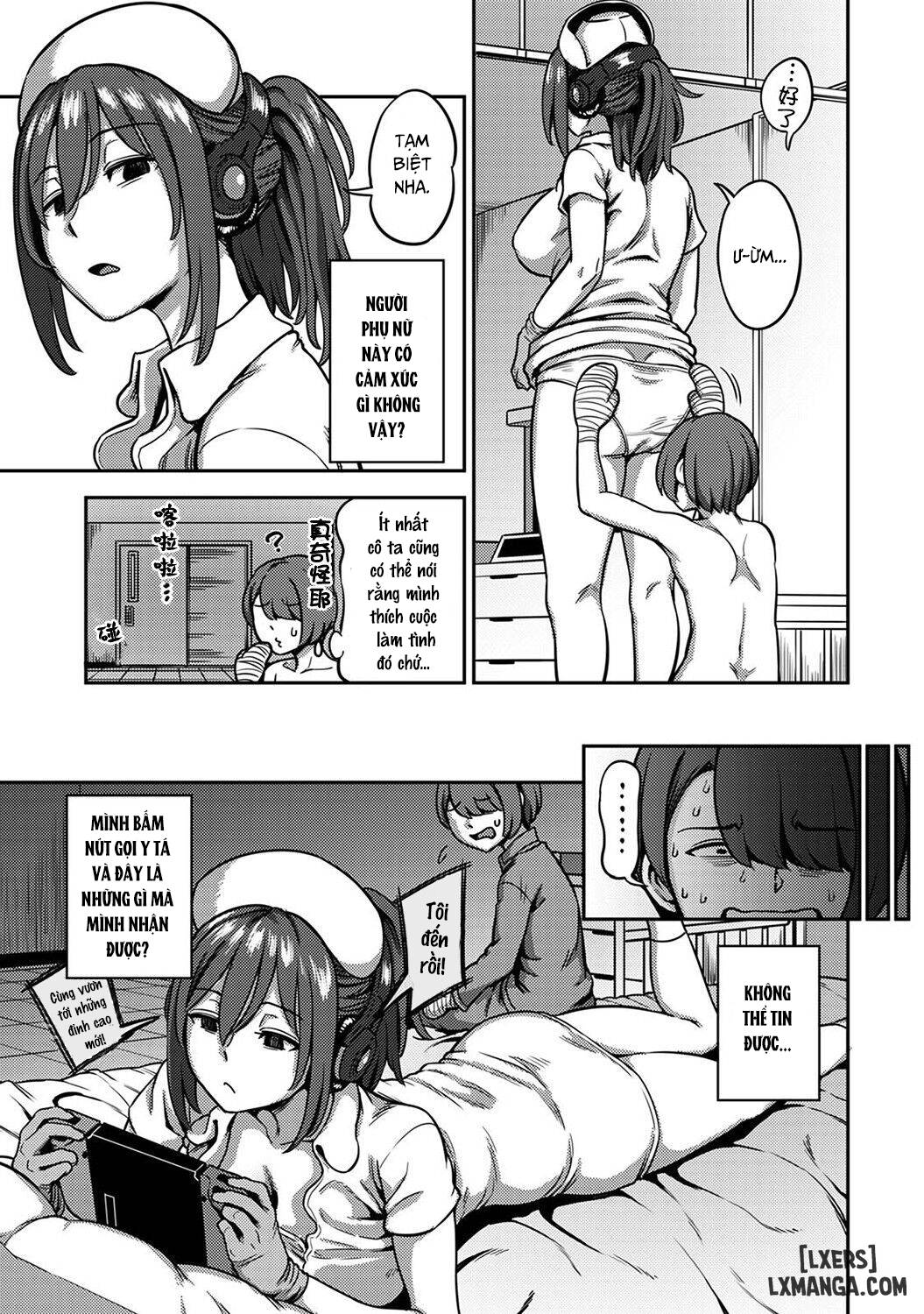 HentaiVN.net - Ảnh 14 - Khu chiết xuất tinh dịch [Sakusei Byoutou ~Seikaku Saiaku no Nurse shika Inai Byouin de Shasei Kanri Seikatsu~ ; Semen Extraction Ward ~Life in a hospital where a nurse with a cruel personality manages your orgasms~] - Chap 4