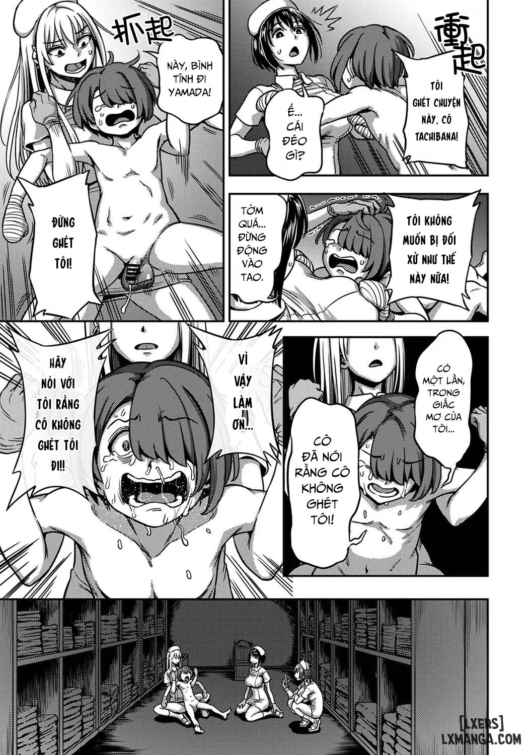 HentaiVN.net - Ảnh 28 - Khu chiết xuất tinh dịch [Sakusei Byoutou ~Seikaku Saiaku no Nurse shika Inai Byouin de Shasei Kanri Seikatsu~ ; Semen Extraction Ward ~Life in a hospital where a nurse with a cruel personality manages your orgasms~] - Chap 5 + 6 + 7: End.