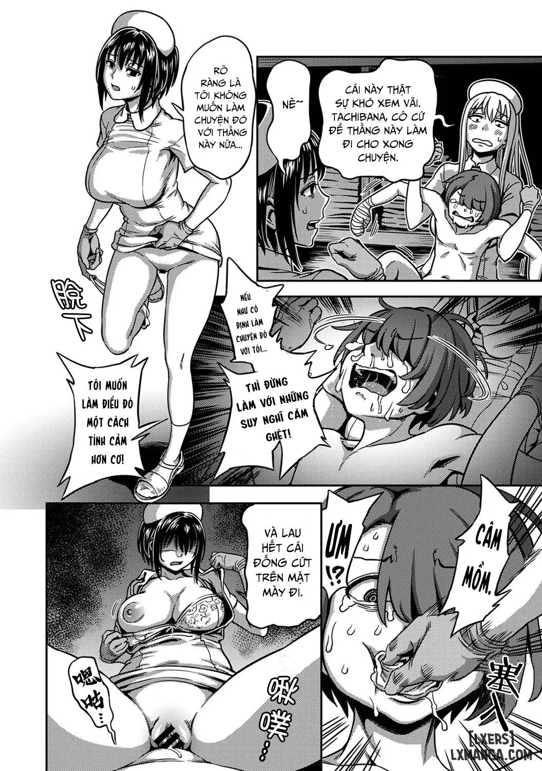 HentaiVN.net - Ảnh 31 - Khu chiết xuất tinh dịch [Sakusei Byoutou ~Seikaku Saiaku no Nurse shika Inai Byouin de Shasei Kanri Seikatsu~ ; Semen Extraction Ward ~Life in a hospital where a nurse with a cruel personality manages your orgasms~] - Chap 5 + 6 + 7: End.
