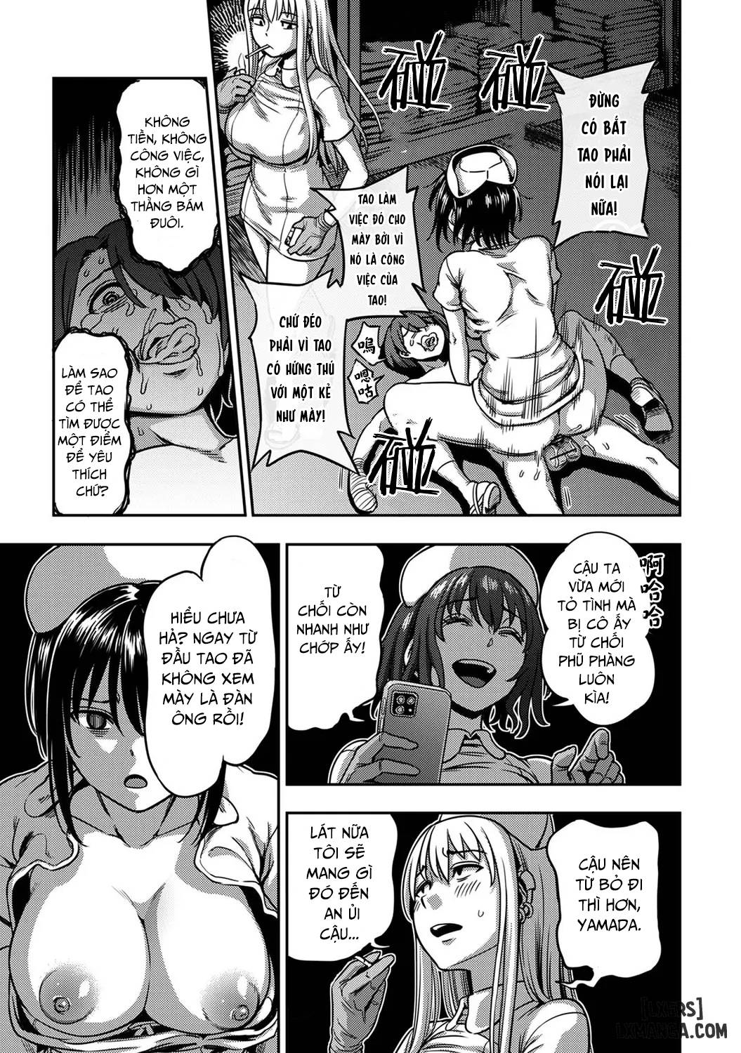 HentaiVN.net - Ảnh 32 - Khu chiết xuất tinh dịch [Sakusei Byoutou ~Seikaku Saiaku no Nurse shika Inai Byouin de Shasei Kanri Seikatsu~ ; Semen Extraction Ward ~Life in a hospital where a nurse with a cruel personality manages your orgasms~] - Chap 5 + 6 + 7: End.