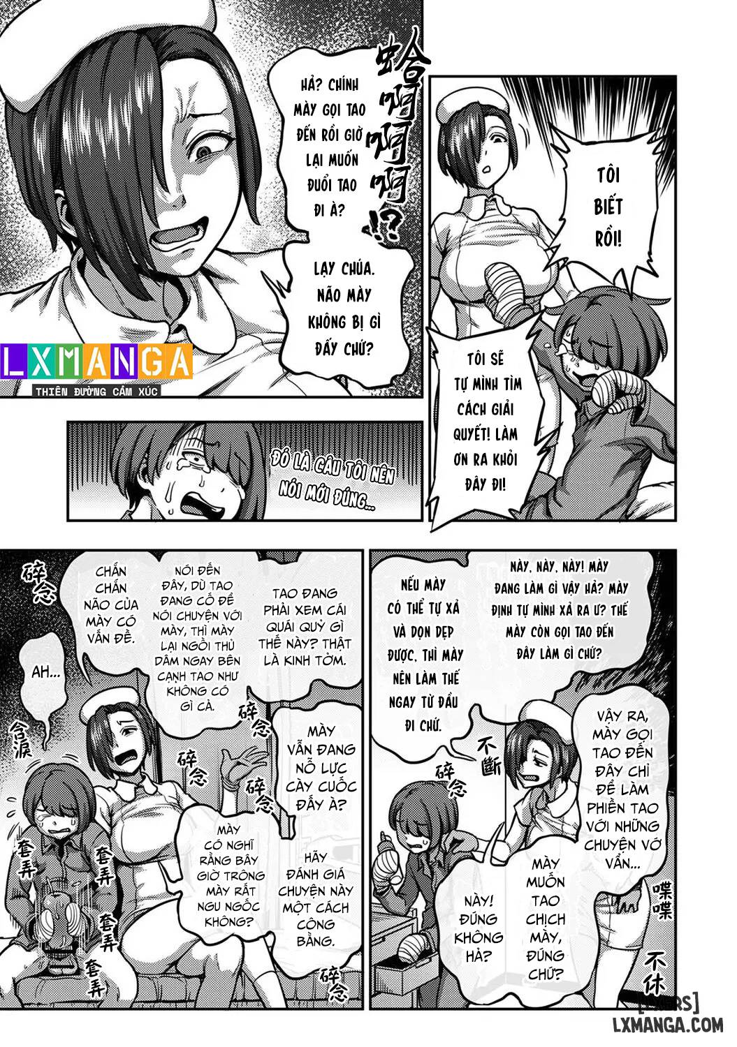 HentaiVN.net - Ảnh 45 - Khu chiết xuất tinh dịch [Sakusei Byoutou ~Seikaku Saiaku no Nurse shika Inai Byouin de Shasei Kanri Seikatsu~ ; Semen Extraction Ward ~Life in a hospital where a nurse with a cruel personality manages your orgasms~] - Chap 5 + 6 + 7: End.