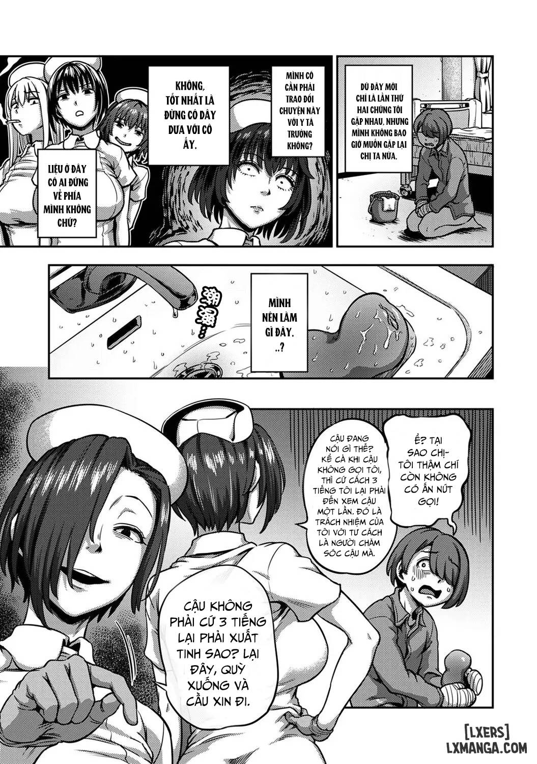 HentaiVN.net - Ảnh 47 - Khu chiết xuất tinh dịch [Sakusei Byoutou ~Seikaku Saiaku no Nurse shika Inai Byouin de Shasei Kanri Seikatsu~ ; Semen Extraction Ward ~Life in a hospital where a nurse with a cruel personality manages your orgasms~] - Chap 5 + 6 + 7: End.