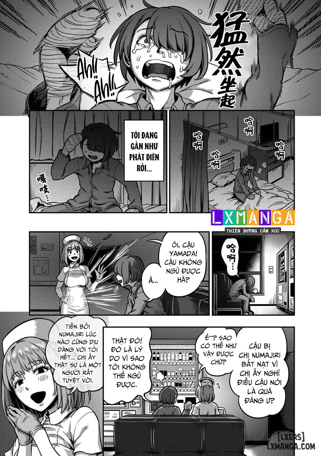 HentaiVN.net - Ảnh 65 - Khu chiết xuất tinh dịch [Sakusei Byoutou ~Seikaku Saiaku no Nurse shika Inai Byouin de Shasei Kanri Seikatsu~ ; Semen Extraction Ward ~Life in a hospital where a nurse with a cruel personality manages your orgasms~] - Chap 5 + 6 + 7: End.