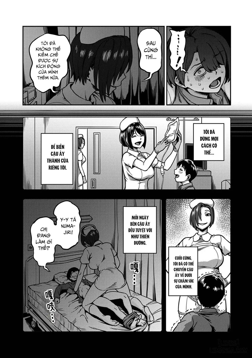 HentaiVN.net - Ảnh 76 - Khu chiết xuất tinh dịch [Sakusei Byoutou ~Seikaku Saiaku no Nurse shika Inai Byouin de Shasei Kanri Seikatsu~ ; Semen Extraction Ward ~Life in a hospital where a nurse with a cruel personality manages your orgasms~] - Chap 5 + 6 + 7: End.