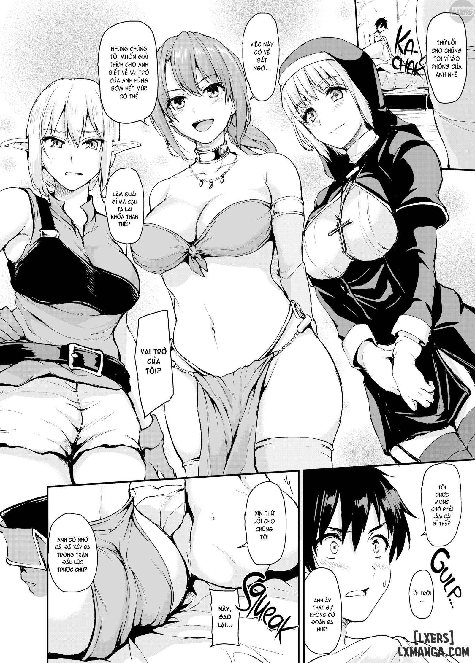 HentaiVN.net - Ảnh 13 - Câu Chuyện Về Harem Ở Dị Giới - Chapter 1