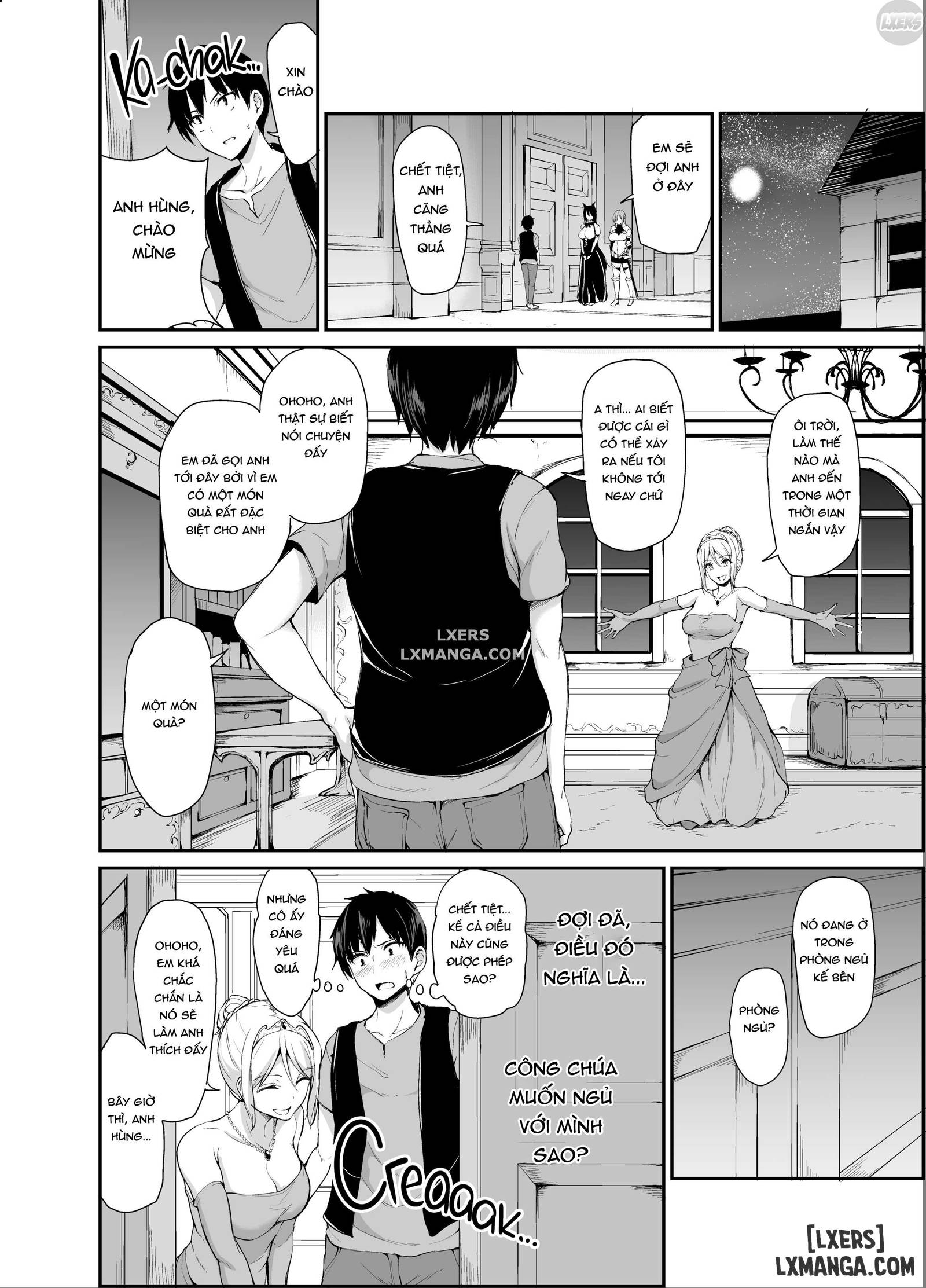 HentaiVN.net - Ảnh 12 - Câu Chuyện Về Harem Ở Dị Giới - Chapter 4