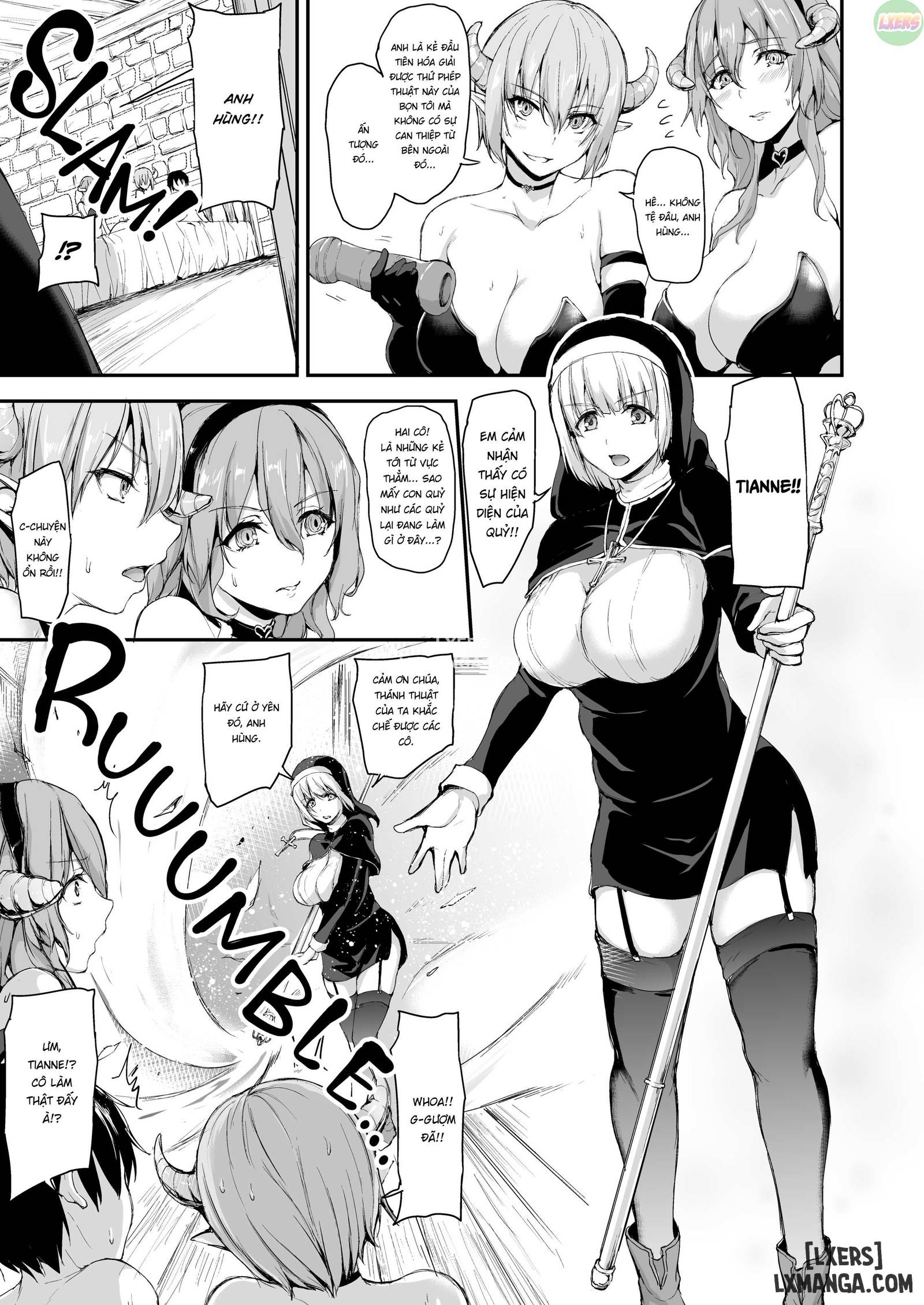 HentaiVN.net - Ảnh 25 - Câu Chuyện Về Harem Ở Dị Giới - Chapter 5