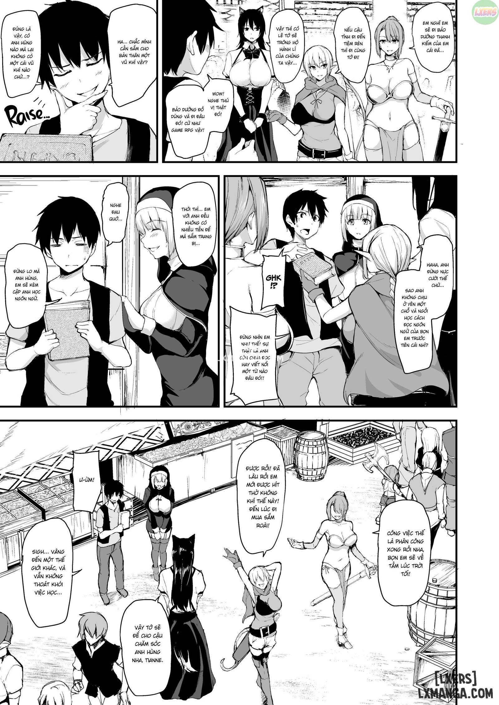 HentaiVN.net - Ảnh 7 - Câu Chuyện Về Harem Ở Dị Giới - Chapter 5