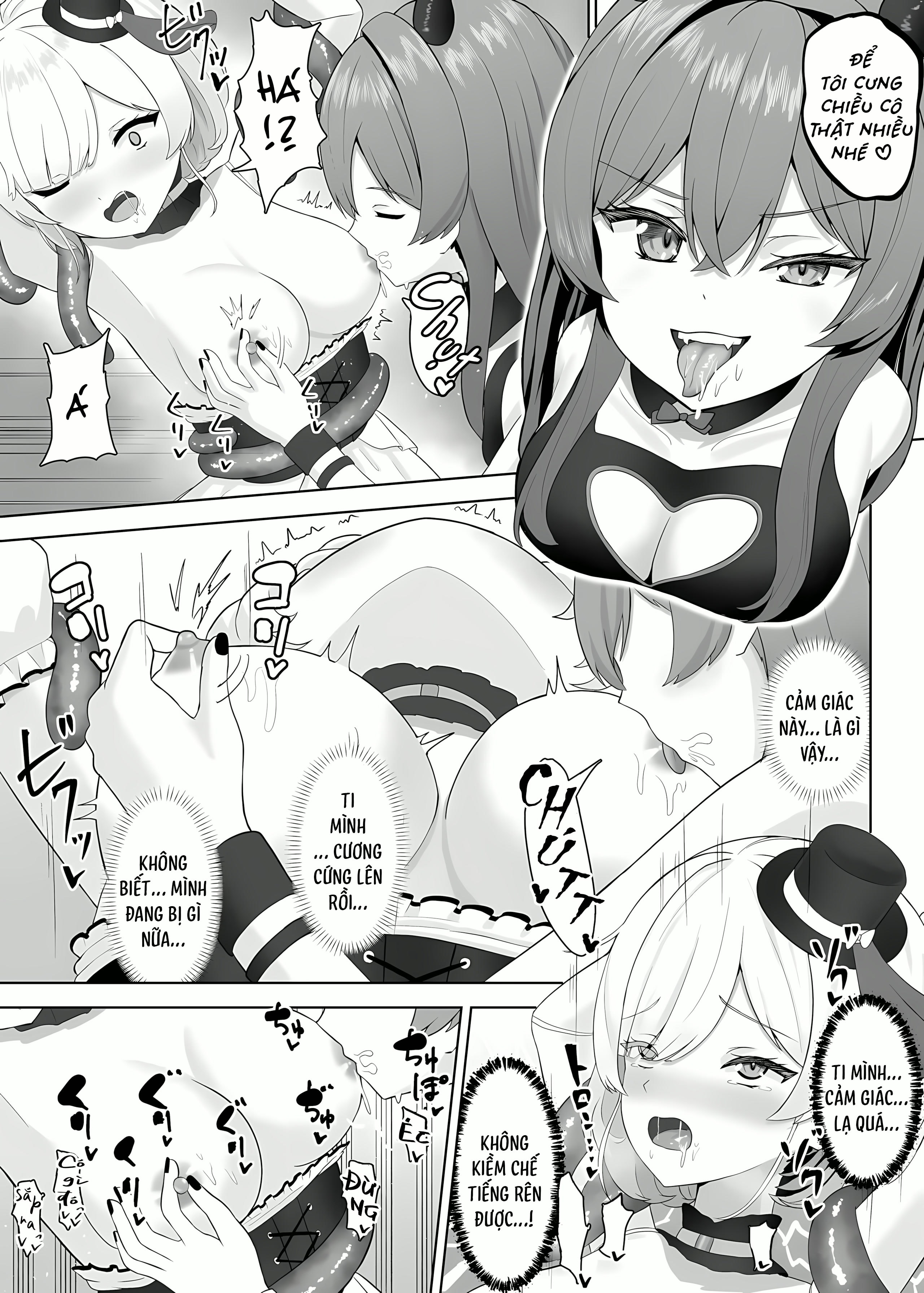HentaiVN.net - Ảnh 11 - Trò Chơi Bách Hợp Của Búp Bê Bé Gái Ngây Thơ Và Succubus Damdang - 51 Trang Sẽ Lé