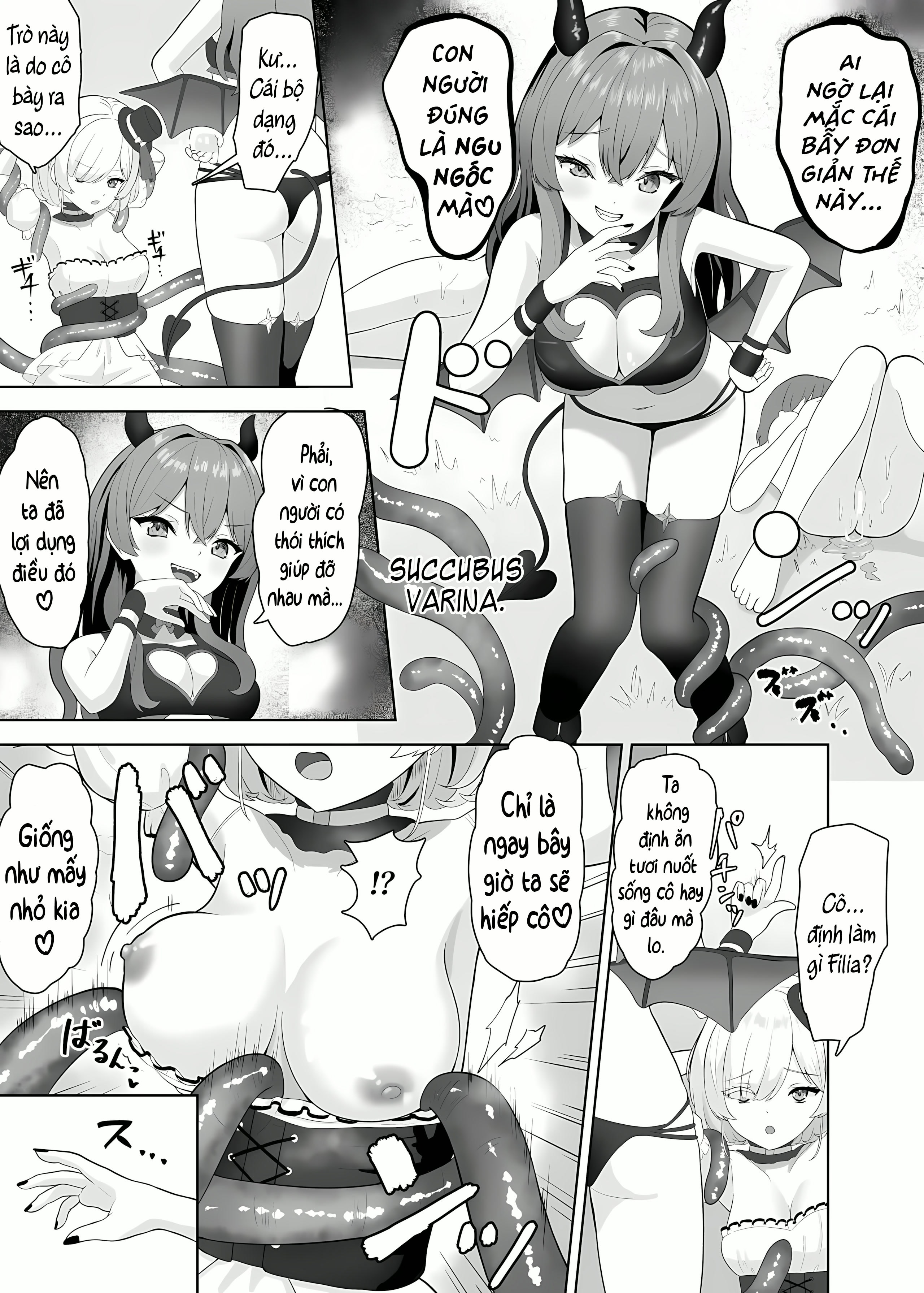 HentaiVN.net - Ảnh 7 - Trò Chơi Bách Hợp Của Búp Bê Bé Gái Ngây Thơ Và Succubus Damdang - 51 Trang Sẽ Lé