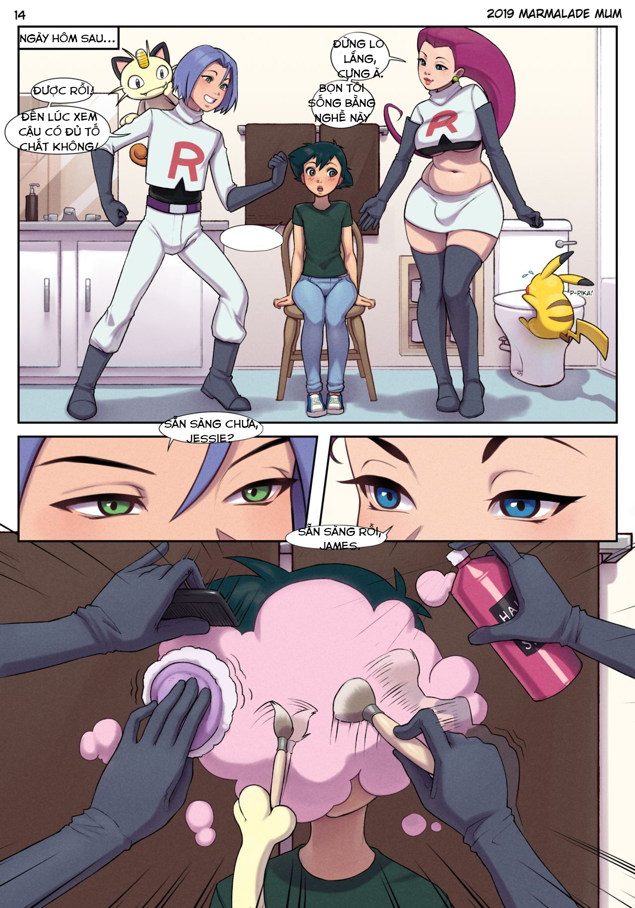 HentaiVN.net - Ảnh 15 - Pokiemen - Futa League - chap1 (trap)
