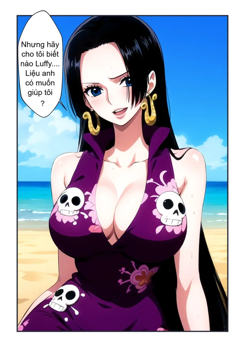HentaiVN.net - Ảnh 3 - Luffy đụ Hancock ở bãi biển - Oneshot
