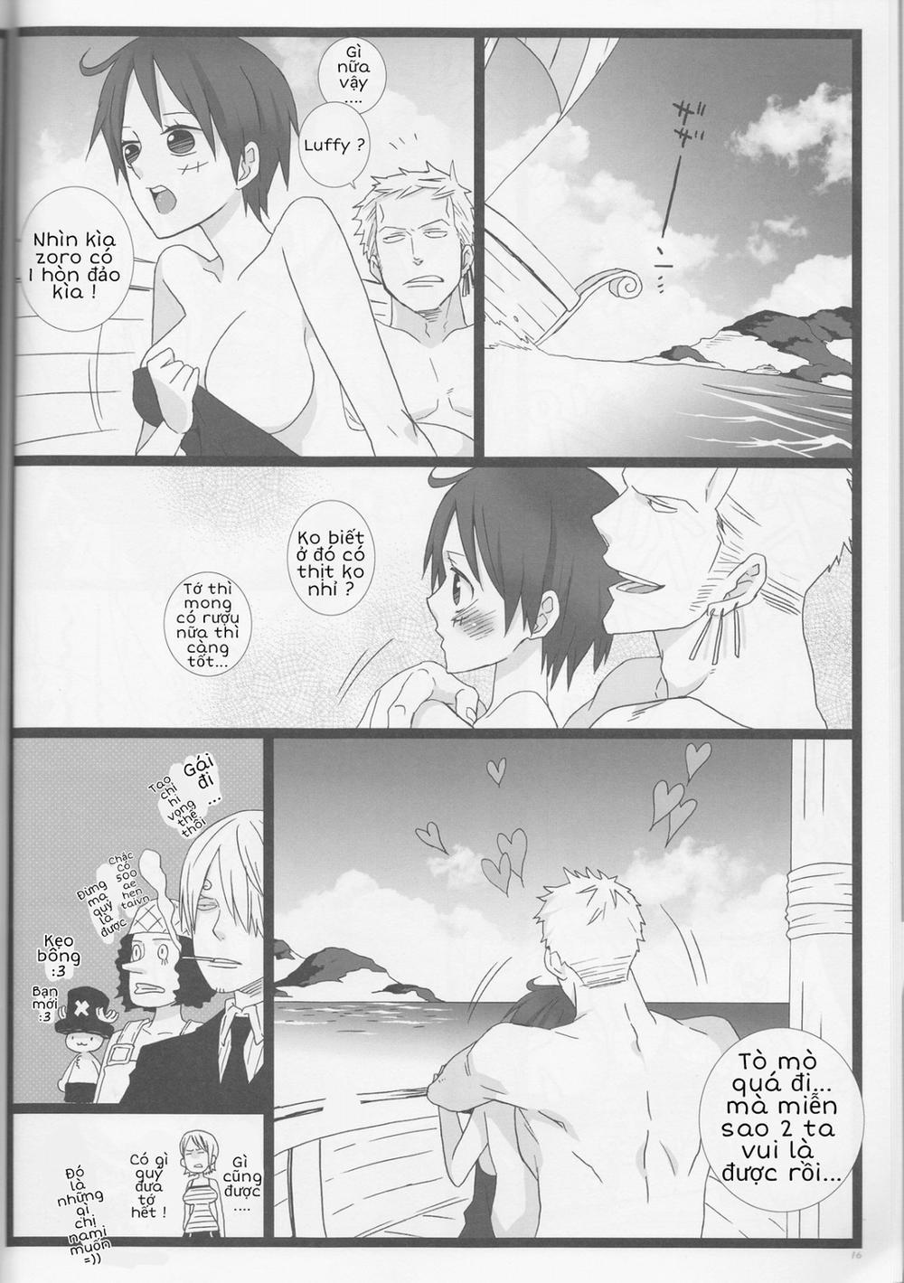 HentaiVN.net - Ảnh 16 - Khi Luffy là con gái (One piece) [Caesar Salad Ontama Nose (One Piece) | Grand Girls Habitude (One Piece)] - Tôi là Monkey.D Luffy