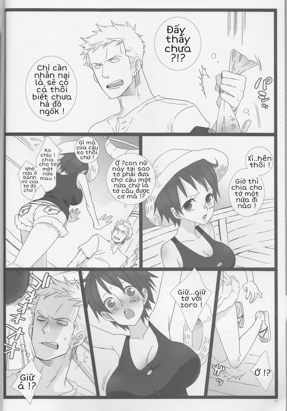 HentaiVN.net - Ảnh 6 - Khi Luffy là con gái (One piece) [Caesar Salad Ontama Nose (One Piece) | Grand Girls Habitude (One Piece)] - Tôi là Monkey.D Luffy